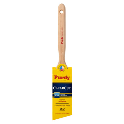 Purdy Clearcut 2-in Reusable Nylon- Polyester Blend Angle Paint Brush (Trim Brush)