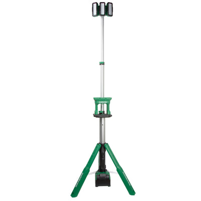 Metabo HPT 18-volt 4000-Lumen LED Battery-operated and Plug Rechargeable Stand Work Light