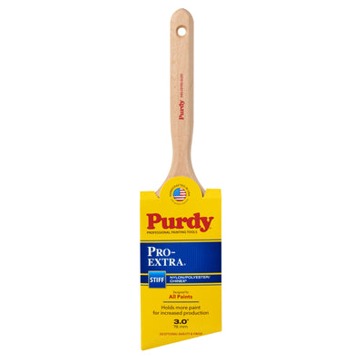 Purdy Pro-Extra Glide 3-in Reusable Nylon- Polyester Blend Angle Paint Brush (Trim Brush)