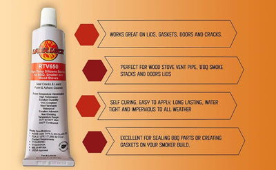 LAVALOCK 3.3-oz Red Silicone Caulk