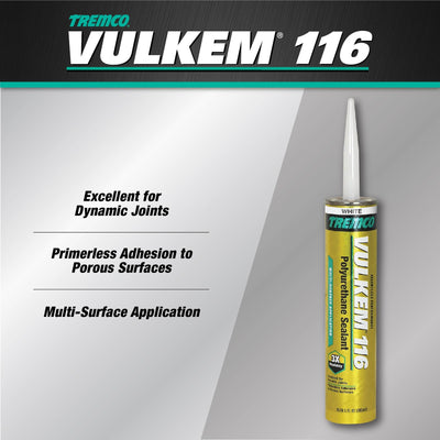 DAP Vulkem 116 10.1-oz White Paintable Polyurethane Caulk