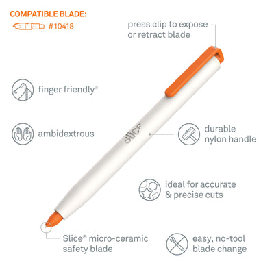 Slice Retractable Precision Cutter 0.5Mm 1-Blade Retractable Utility Knife