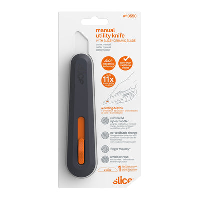 Slice Manual 12Mm 1-Blade Retractable Utility Knife