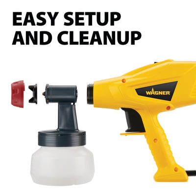 Wagner Control Spray Qx1 Corded Electric Handheld HVLP Paint Sprayer (Compatible with Stains)