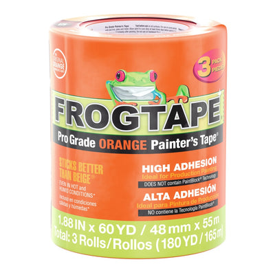 FrogTape Pro Grade Orange 3-Pack 1.88-in x 60 Yard(s) Painters Tape