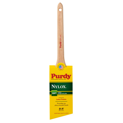 Purdy Nylox Dale Nylox 2-1/2-in Reusable Nylon Angle Paint Brush (Trim Brush)