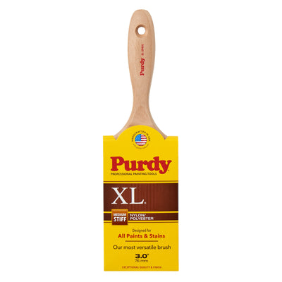 Purdy XL Sprig 3-in Reusable Nylon- Polyester Blend Flat Paint Brush (Trim Brush)