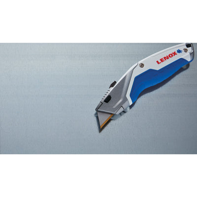 LENOX 3/4-in 3-Blade Retractable Utility Knife with On Tool Blade Storage