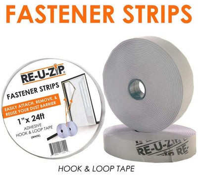 RE-U-ZIP™ Hook & Loop Dust Barrier Fastener Tape, 24ft (7.5m)